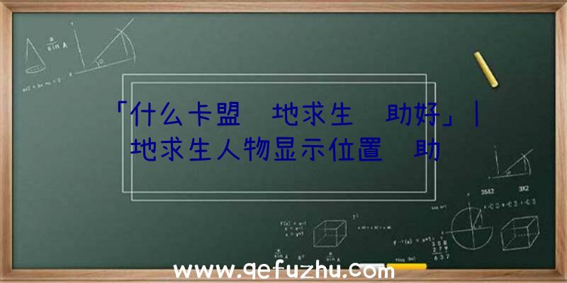 「什么卡盟绝地求生辅助好」|绝地求生人物显示位置辅助